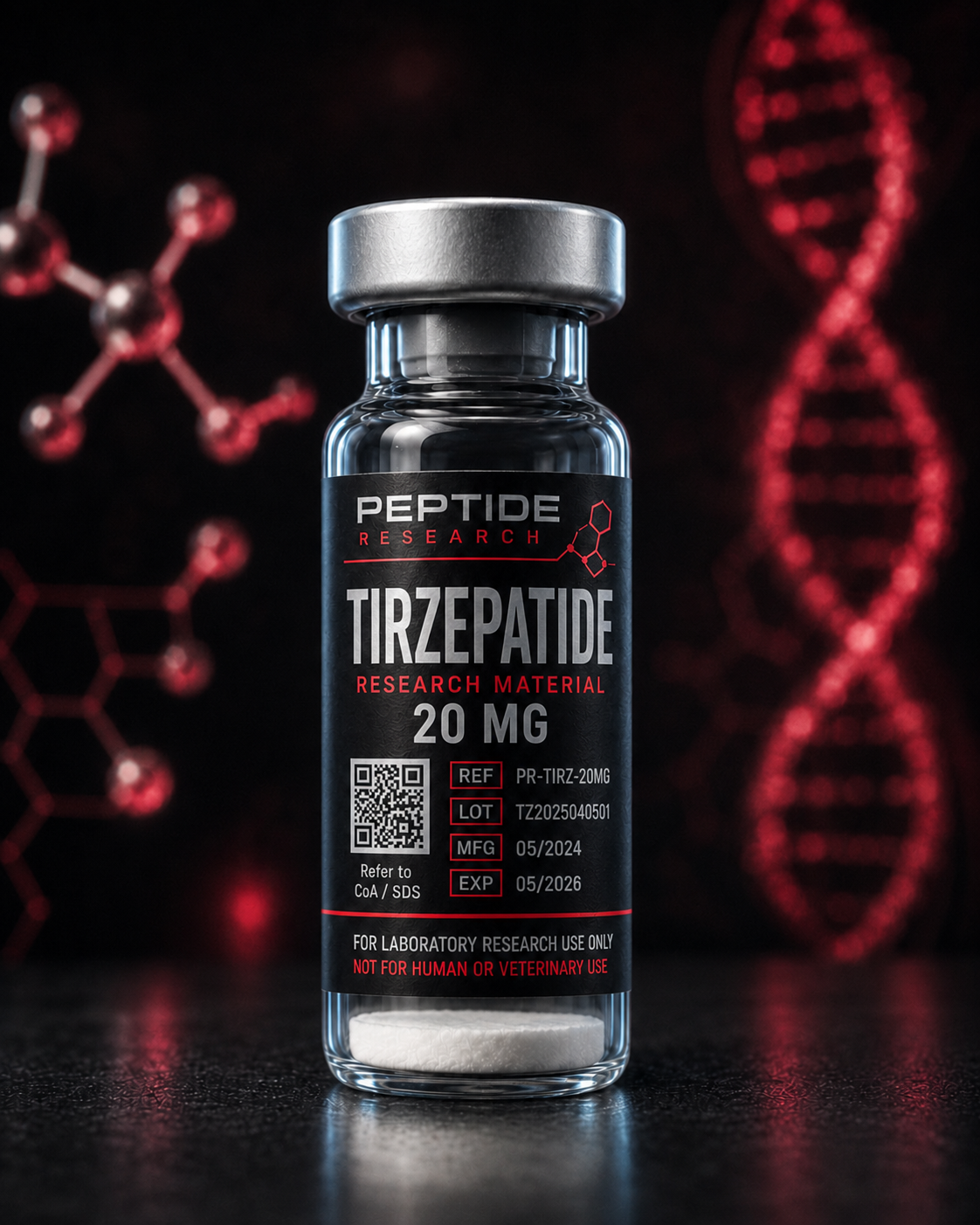 Tirzepatide 20MG Forschungsmaterial